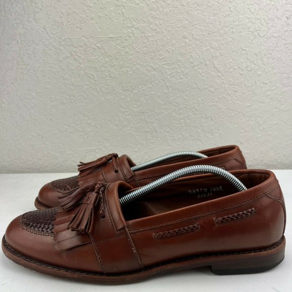 Allen Edmonds Cody Tassel Woven Toe Brown Loafers Made In USA Mens Size 10 main image 6